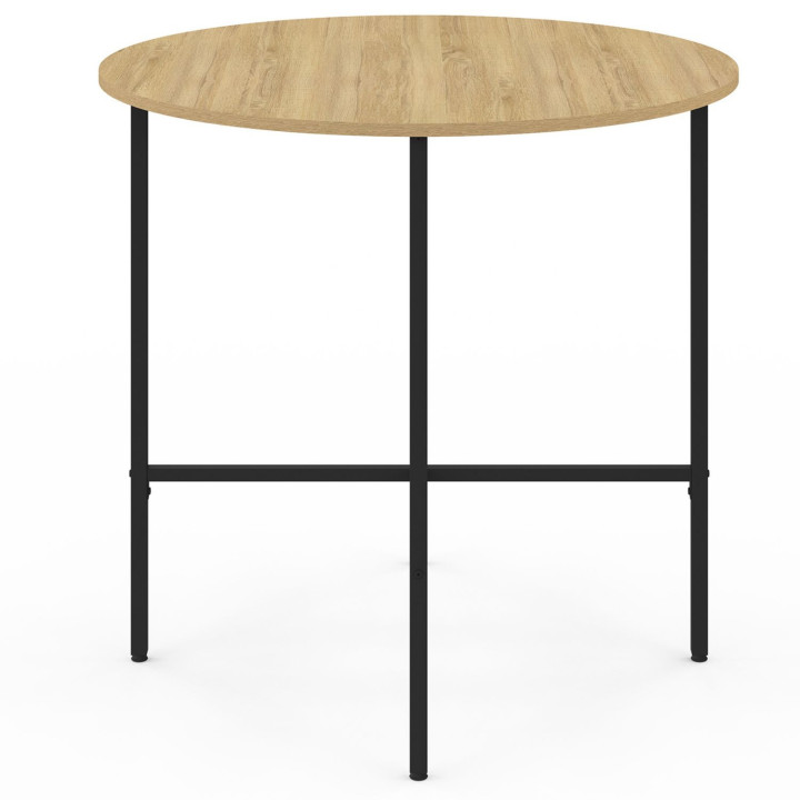 Industriële ronde tafel 4 personen, 80 cm - DETROIT | ID Market