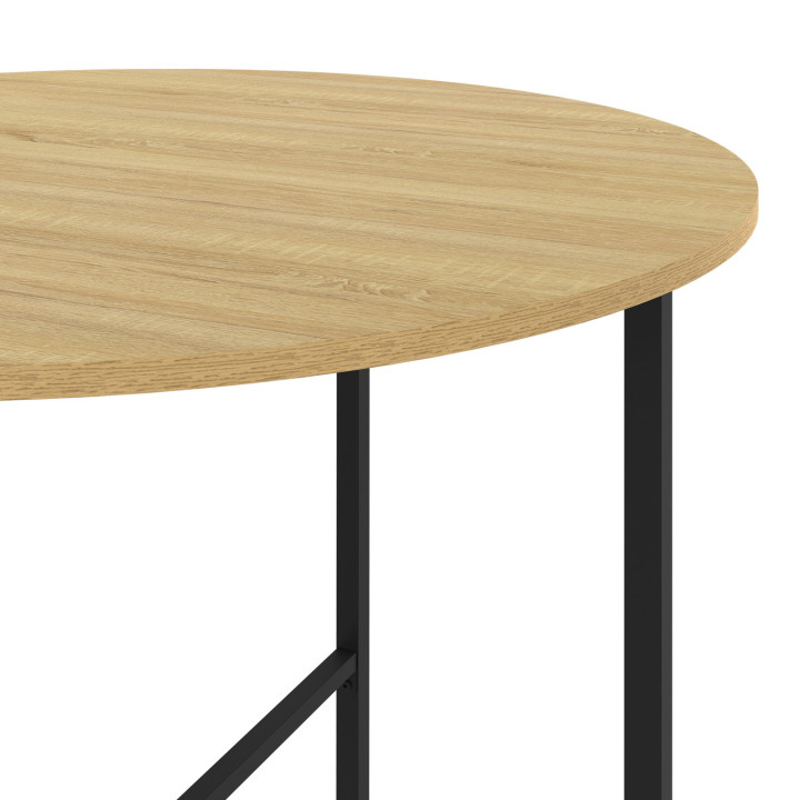 Industriële ronde tafel 4 personen, 80 cm - DETROIT | ID Market