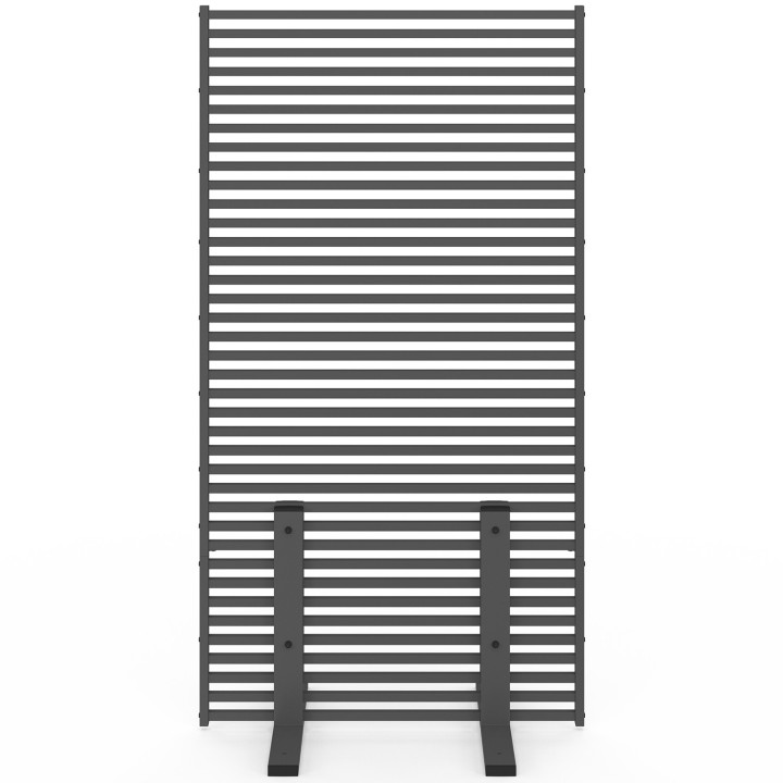 Paravent extérieur ajour claustra extérieure 80x150cm gris anthracite | ID Market