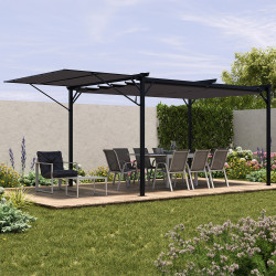 Auvent pour pergola réglable 250 x 150 cm