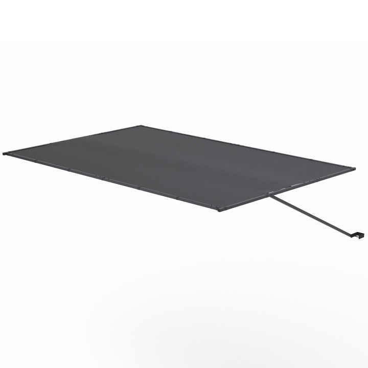 Tenda inclinabile e regolabile 250 x 150 cm per pergola retrattile grigio antracite