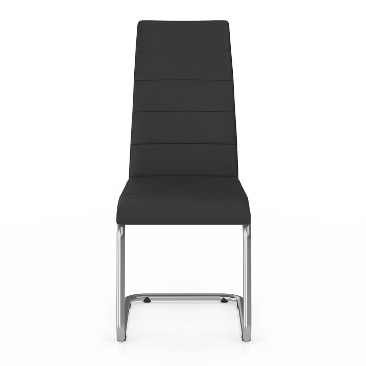 4er-Set günstige schwarze Stühle für das Esszimmer - MIA | ID Market