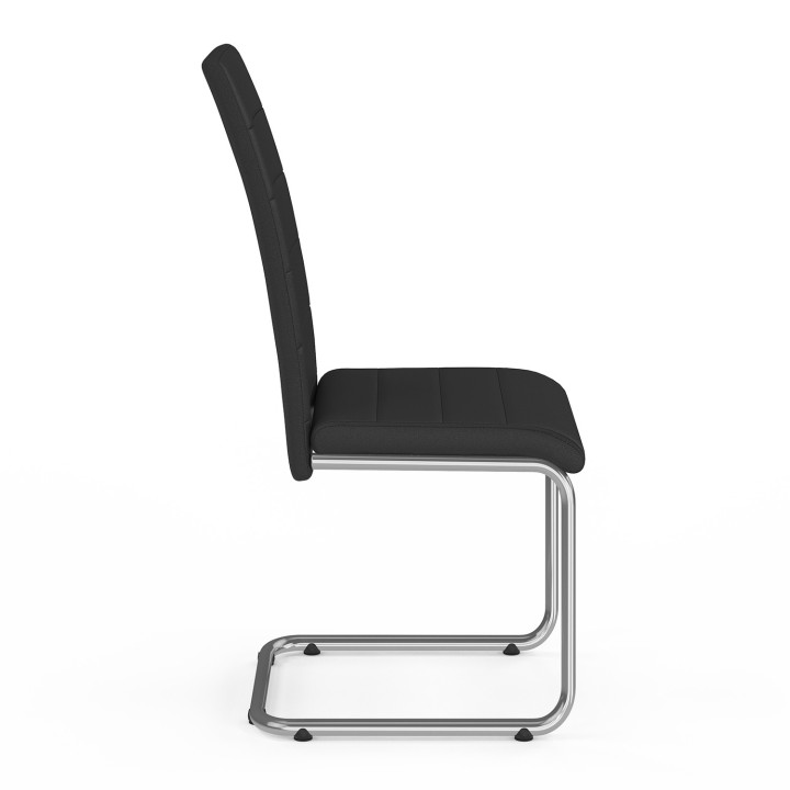 4er-Set günstige schwarze Stühle für das Esszimmer - MIA | ID Market