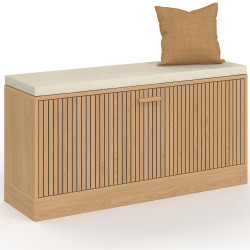 Inkombank met houten latten in eik - JULIETTE | IdMarket