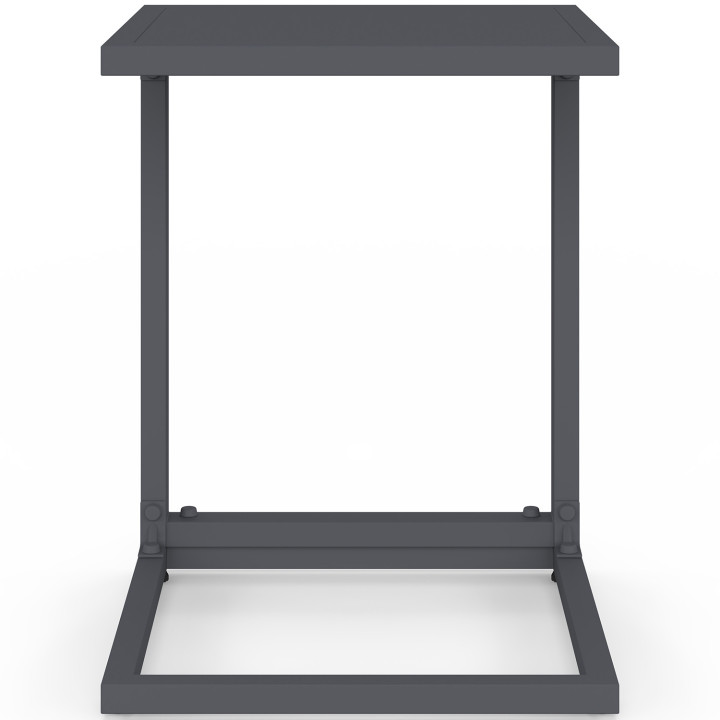 Set di 2 tavolini per sdraio e lettino PALMA, grigio antracite