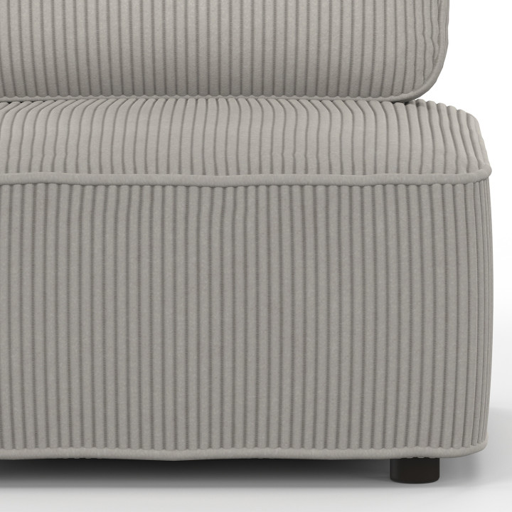 Sofa- und Sesselmodul ALFIE in Cord hellgrau