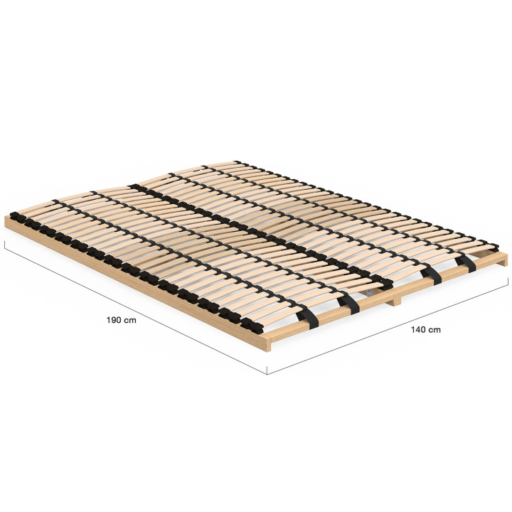 Somier regulable - 5 zonas de confort 140 x 190 cm