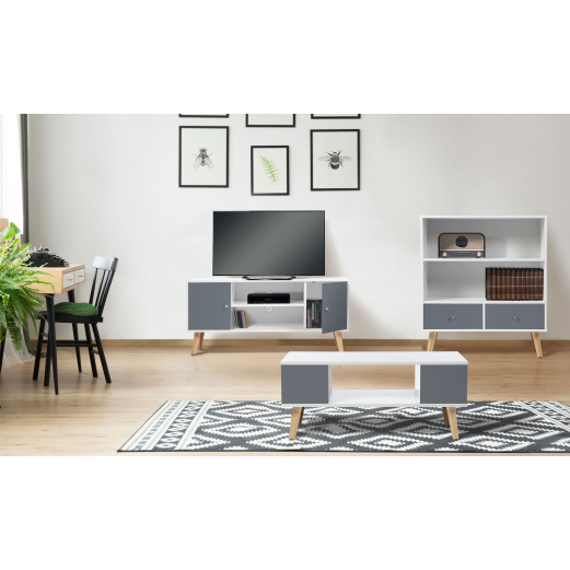 1 meuble TV + 1 table basse de la collection Effie à prix séduisant ! 1 meuble TV + 1 table basse de la collection Effie à prix séduisant !