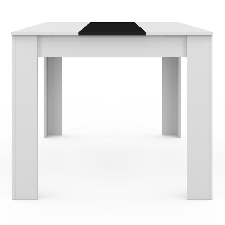 Zwart-witte eettafel voor 6 personen - GEORGIA | ID Market