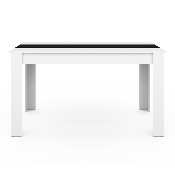 Zwart-witte eettafel voor 6 personen - GEORGIA | ID Market