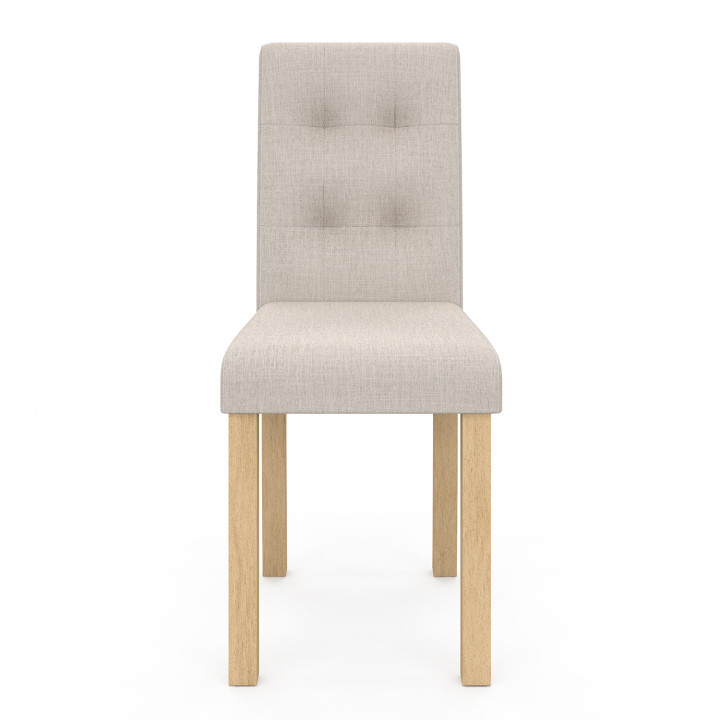 A buon mercato Scandinavo sedie imbottite beige - POLGA - Set di 4 | ID Market
