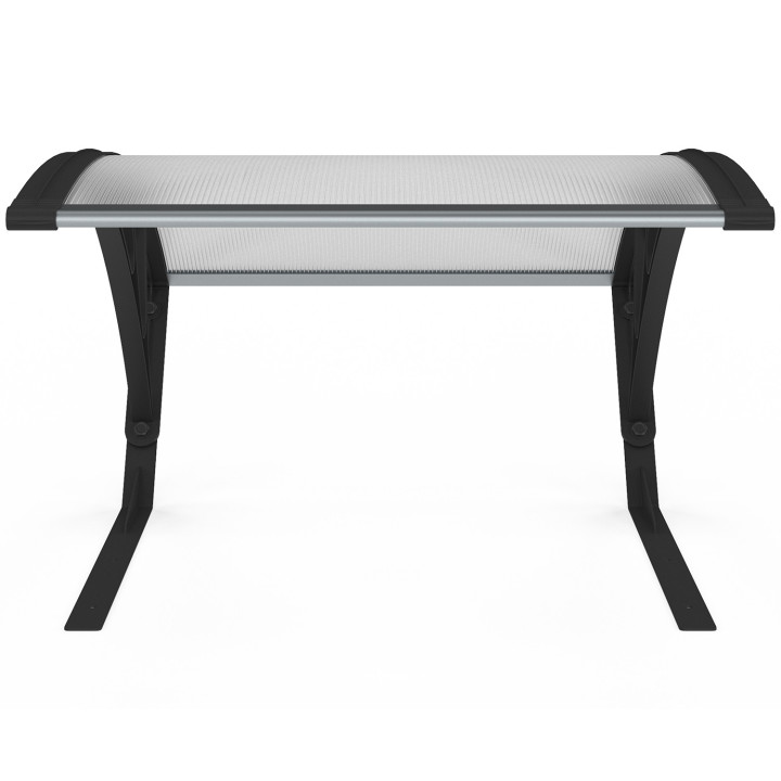 Toit de protection UV en polycarbonate pour robot tondeuse gris anthracite