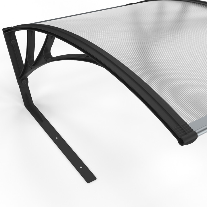 Mähroboterdach mit UV-Schutz aus grauem Polycarbonat | IdMarket