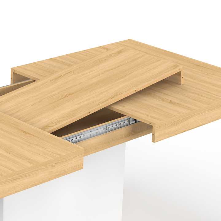 Mesa de comedor blanca y de madera - EDEN | ID Market