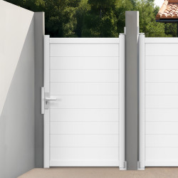 Witte aluminium loopdeur 100x160 cm