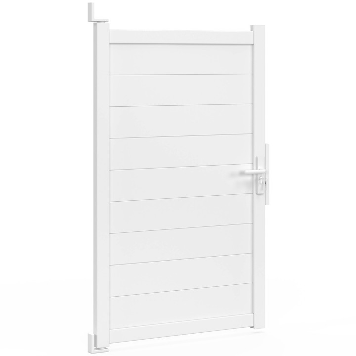 Witte aluminium loopdeur 100x160 cm