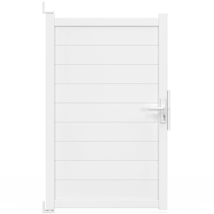 Witte aluminium loopdeur 100x160 cm