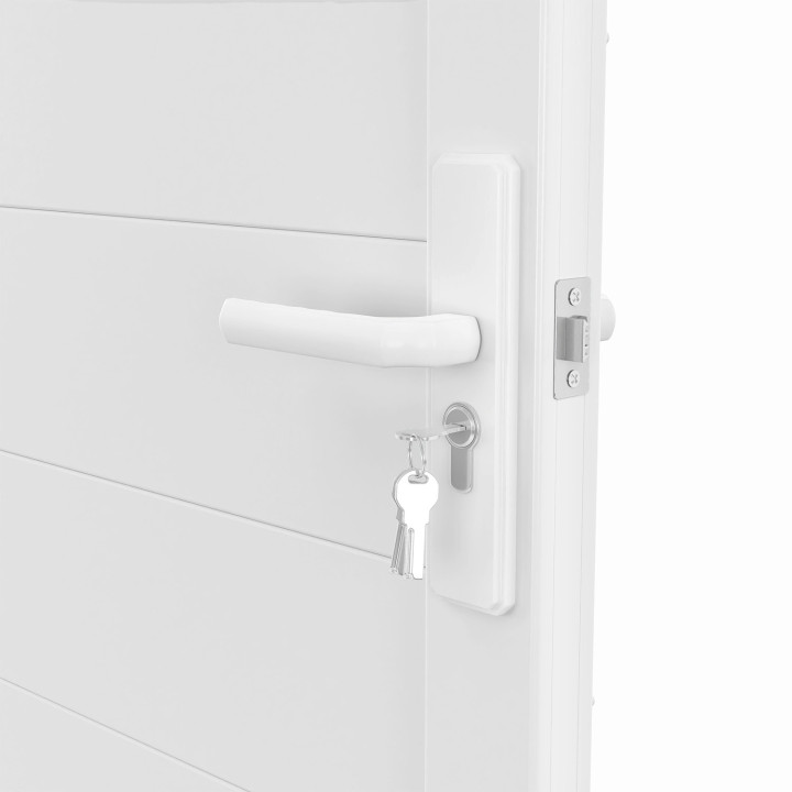 Witte aluminium loopdeur 100x160 cm