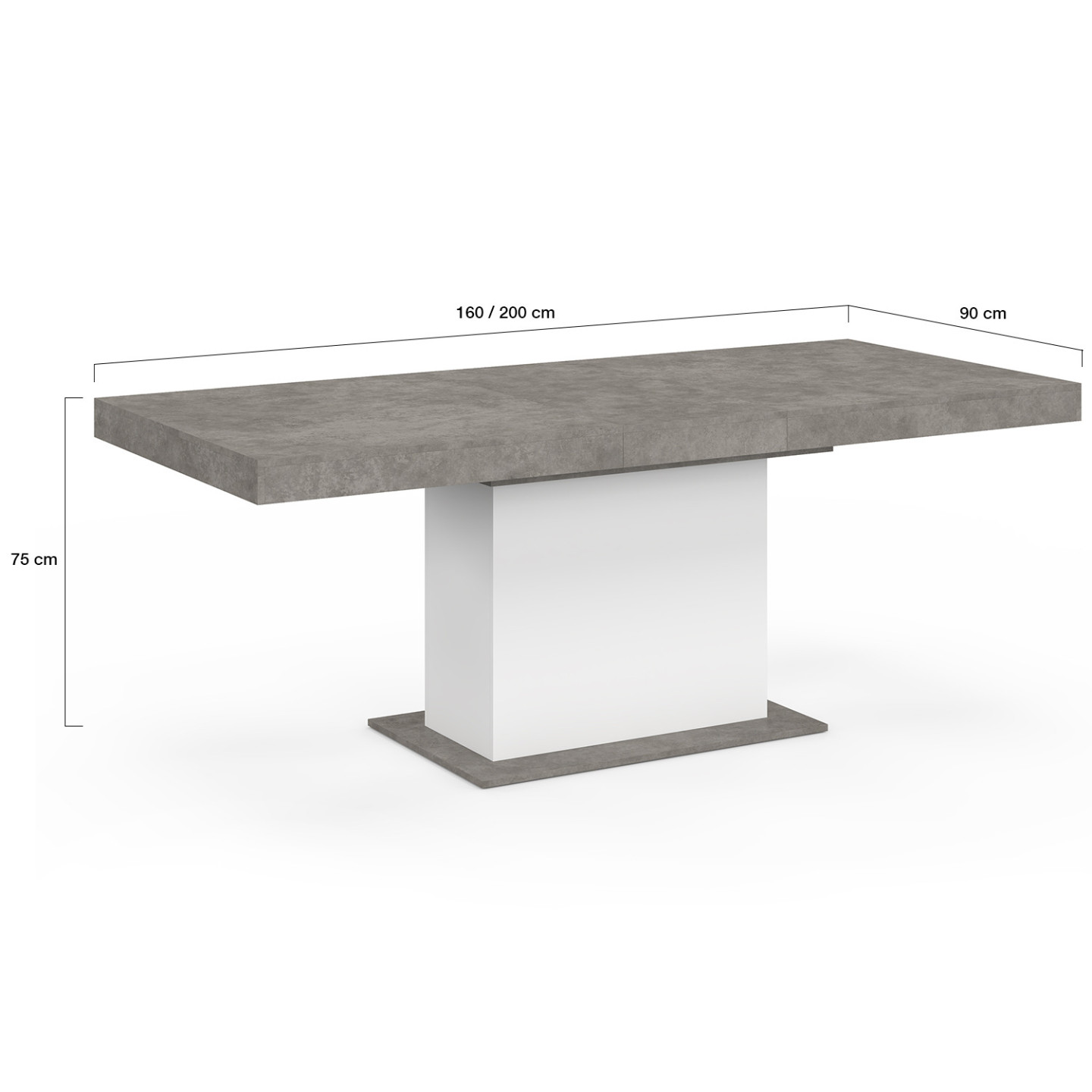 Table Basse Avec Rangement Table Basse Symbiosis Carrée - Blanc Et Béton 67x67x30,5cm Avec Rangement Mobilier Français éco-responsable