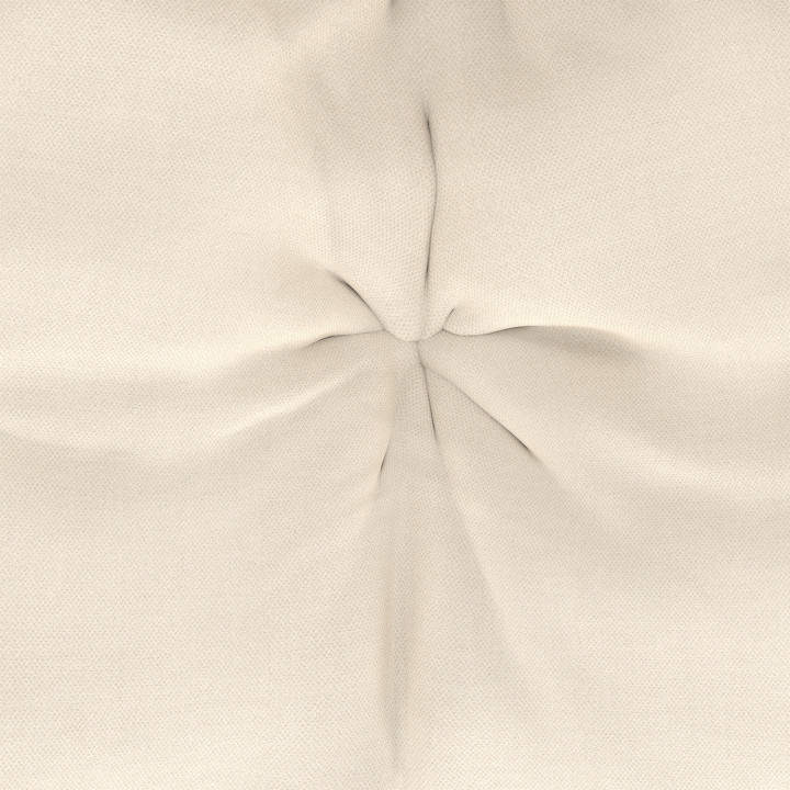 Fauteuil de jardin à bascule LOA effet rotin avec coussin écru