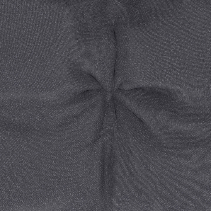 Fauteuil de jardin à bascule LOA effet rotin gris avec coussin gris