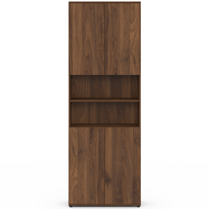 Mobile bagno TOMI a 4 ante e 2 nicchie effetto noce
