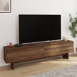 180 cm 2-deurs TV-meubel met notendecor - YURI | IdMarket