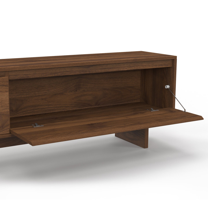 180 cm YURI 2-deurs TV-meubel met notendecor