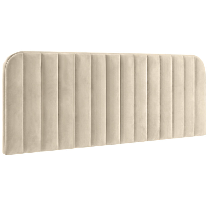 Tête de lit suspendue ALBA 160 cm en velours beige