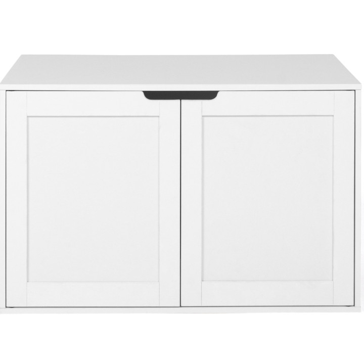 Katzenklo - Versteck mit Doppeltüren weiß | ID Market