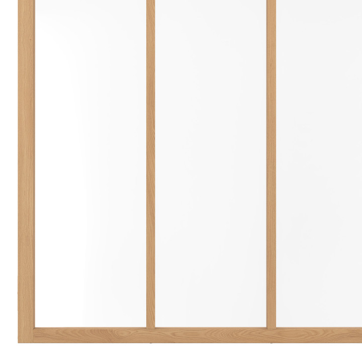 Atelierüberdachung 4 Glasscheiben B. 116 x H. 108 cm aus Holz und gehärtetem Glas