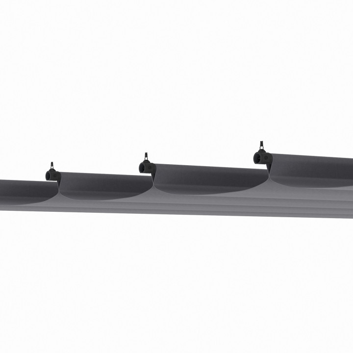 Antracietgrijs vervangingsschuifdak voor pergola met schuifdak 3x4 M