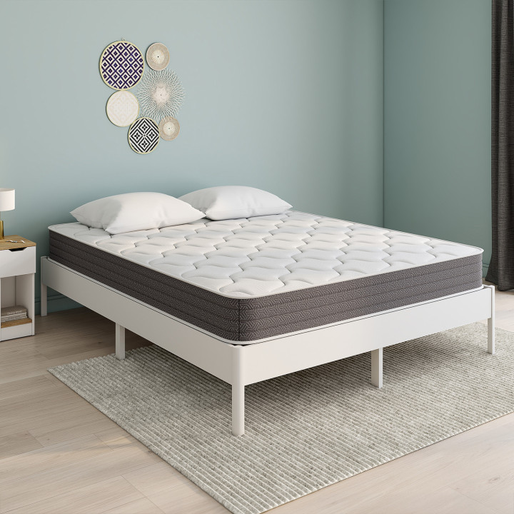 LYANA 140 x 190 cm materasso ibrido a molle e memory foam, spessore 20 cm