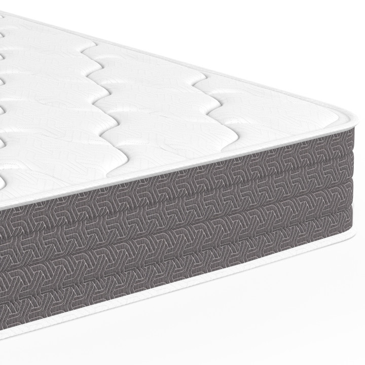 LYANA 140 x 190 cm materasso ibrido a molle e memory foam, spessore 20 cm