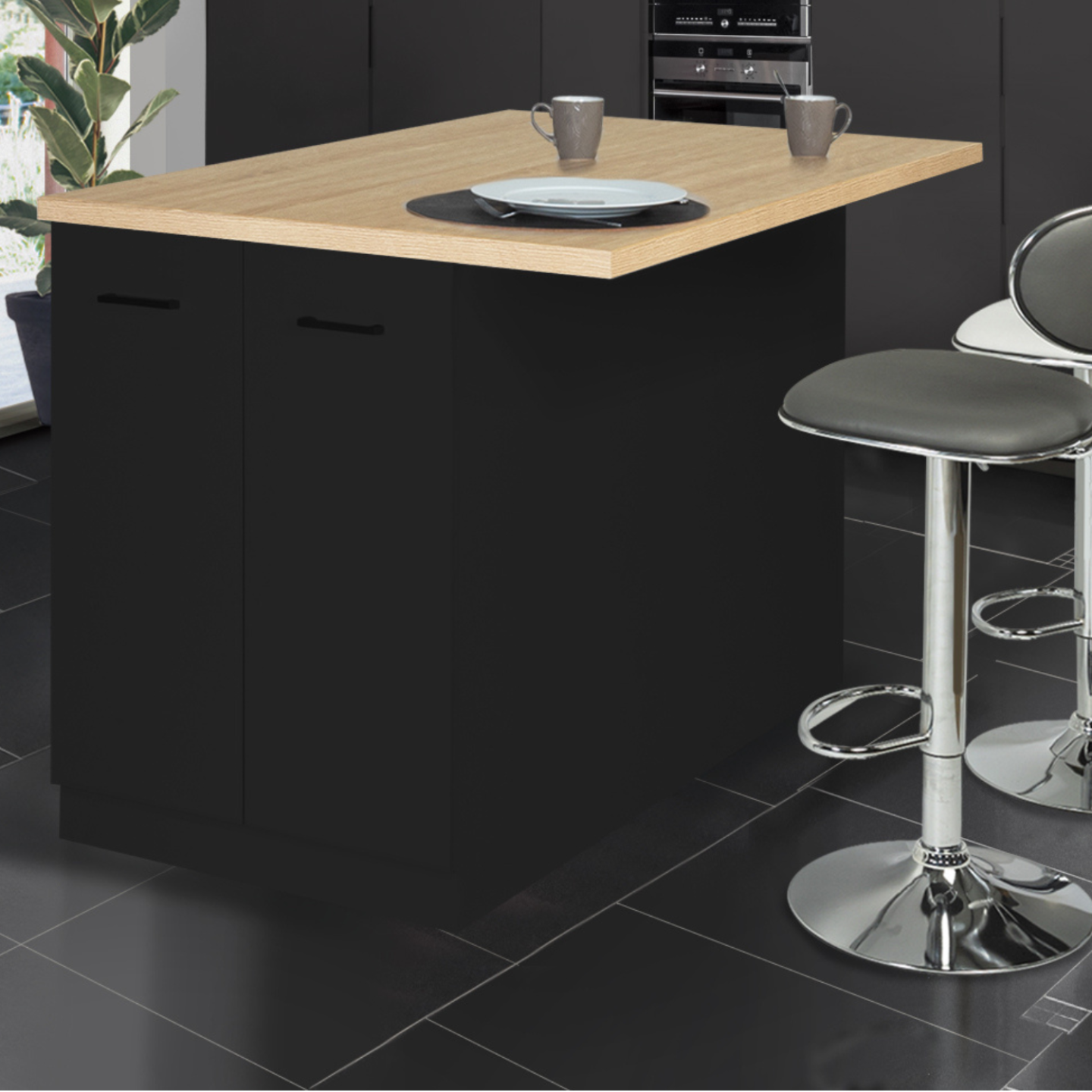 Plans de travail cuisine noyer