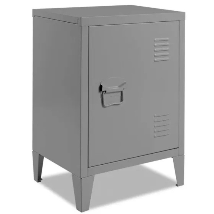 Goedkope grijze nachtkastjes uit metaal - ESTEL | ID Market