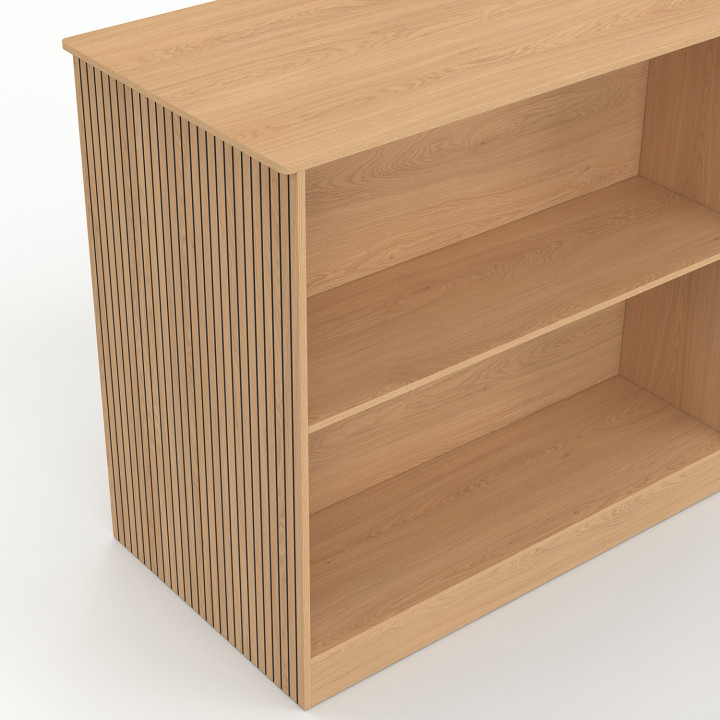 JULIETTE eiland bartafel met eiken latten afwerking