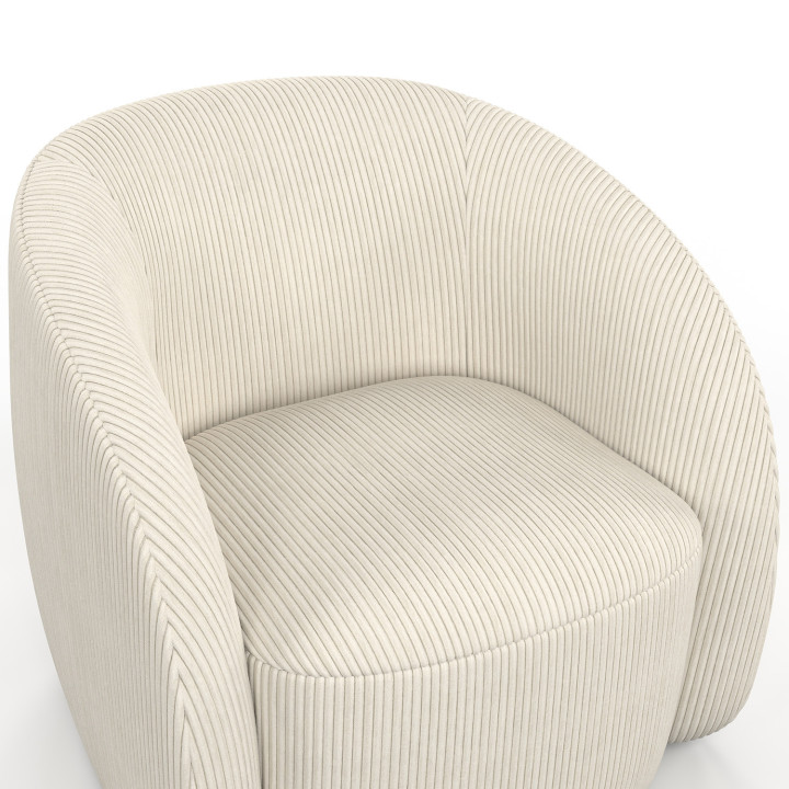 CORI sillón de pana beige