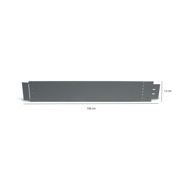 Bordurette de jardin x5 acier gris anthracite flexible L. 5 x H. 0.12 M