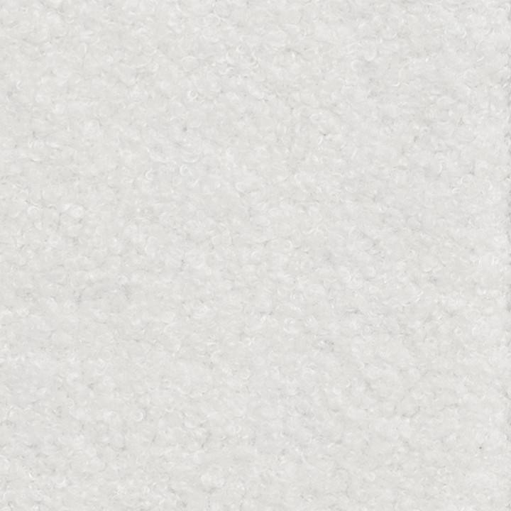 Juego de 2 sillones de mesa blancos en tela bouclette - SHELIA | ID Market