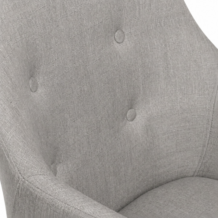 Lot de 2 chaises de salle à manger scandinaves, fauteuils de table DANIA gris anthracite