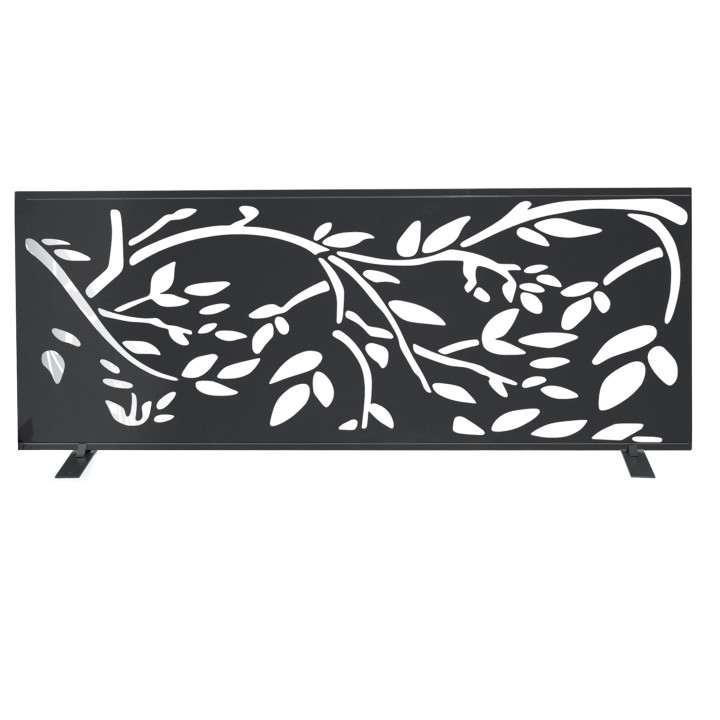 Dekorative Außenwand mit Blumenmuster billig grau | ID Market