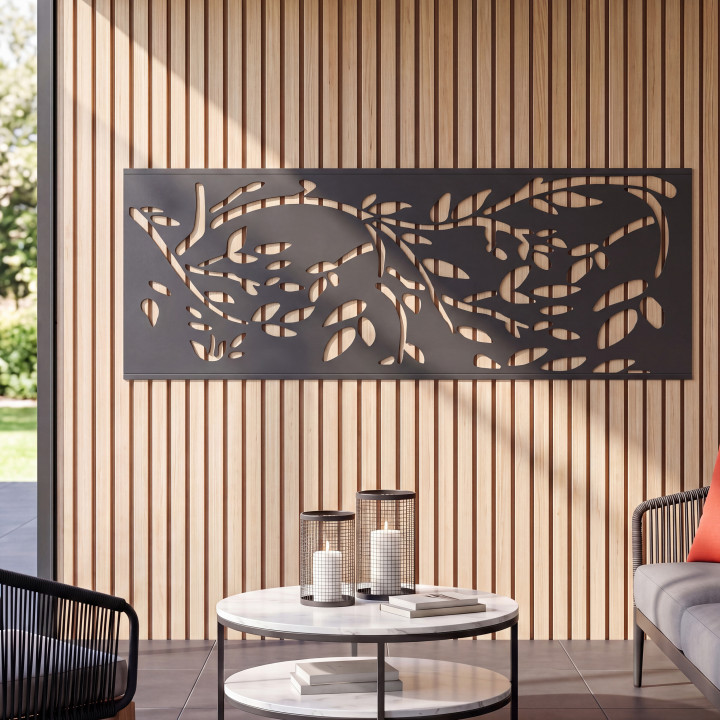 Panneau décoratif universel 150 x 50 CM LIS gris