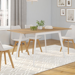 Tavolo scandinavo allungabile in legno per 8 persone a buon prezzo