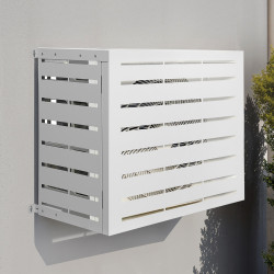 Cubierta de aire acondicionado de metal blanco 95 x 50 x 80 cm | IDMarket