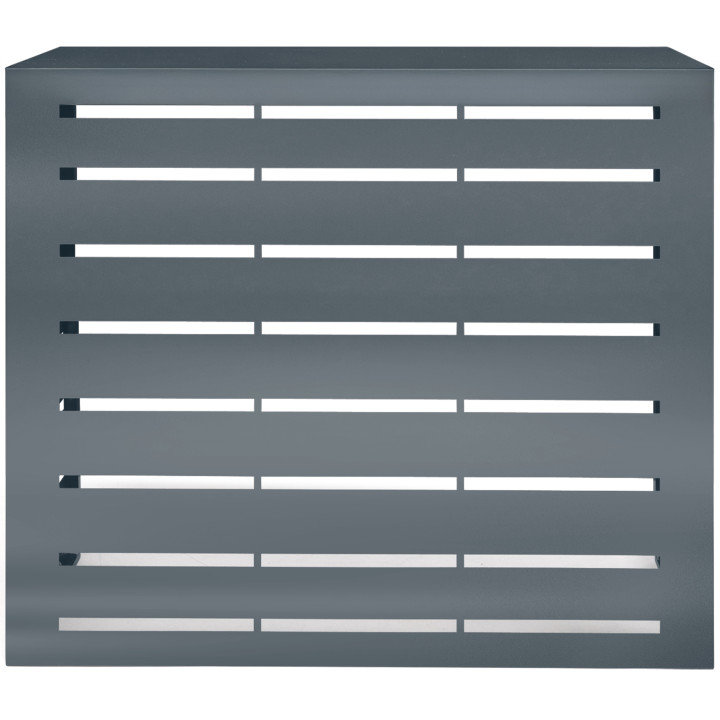 Coperchio per aria condizionata in metallo grigio carbone 95x50x80cm