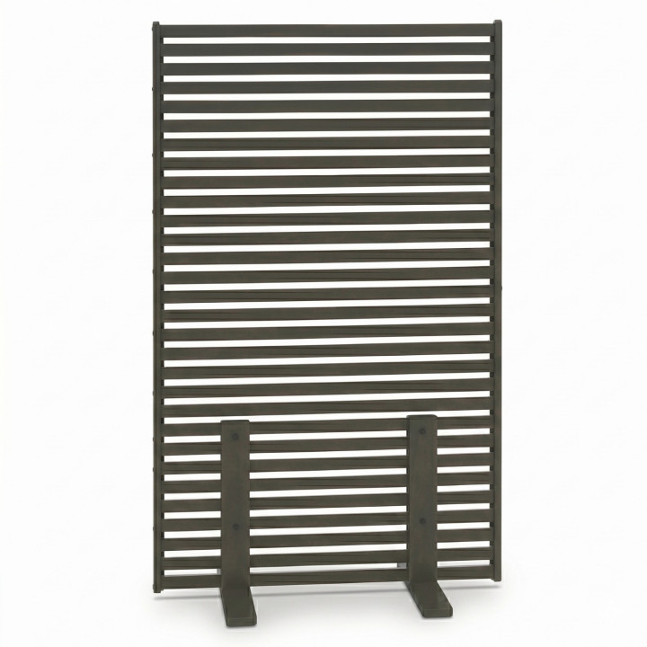 Paravent extérieur ajour claustra extérieure 80x150cm gris antraciet | ID Market