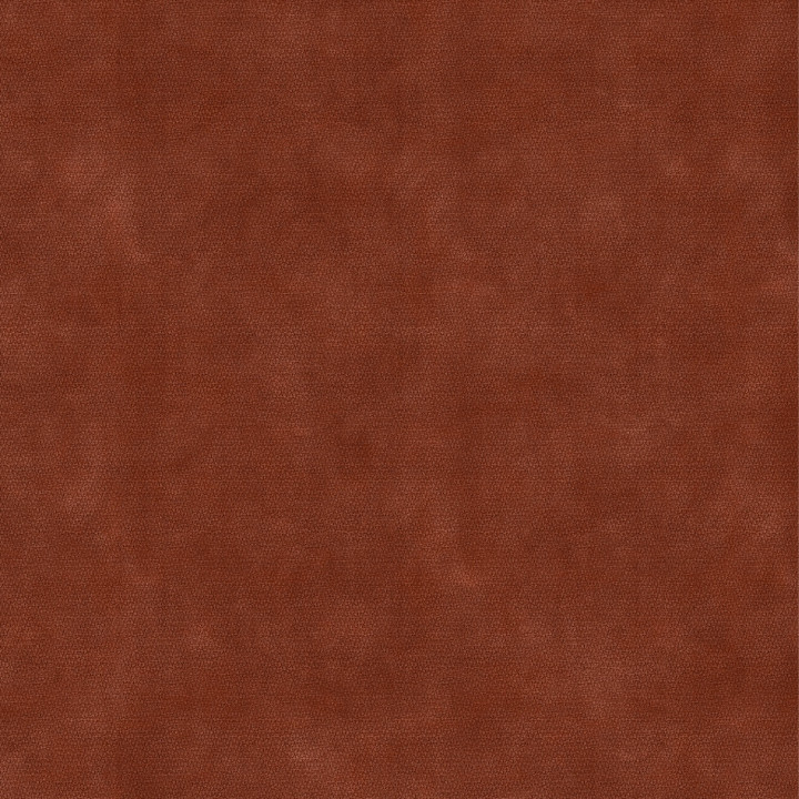 Poltrona treppiede GUSTAVE in tessuto ciniglia terracotta