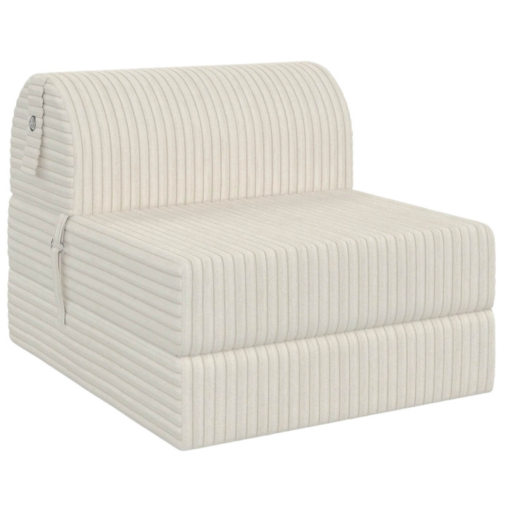 Sedia PALOMA in velluto a coste beige