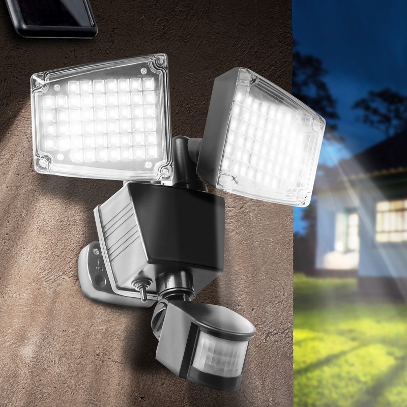 Spot lampe solaire extérieur Led détecteur de mouvement